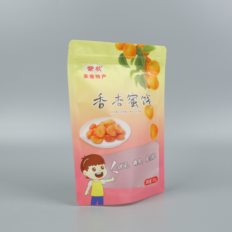 158g香杏蜜餞+啞光塑料復(fù)合+自立拉鏈